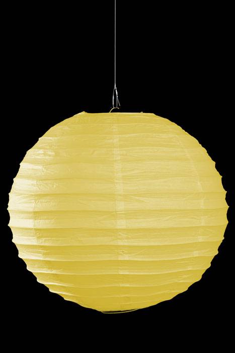 18&quot; Round Paper Lantern Yellow