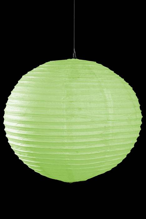 20" Round Paper Lantern Apple Green