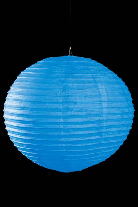 20&quot; Round Paper Lantern Blue