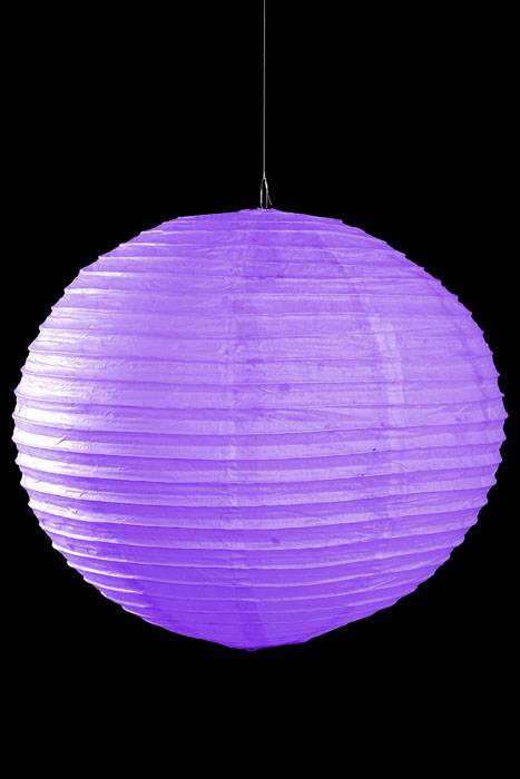 20&quot; Round Paper Lantern Purple