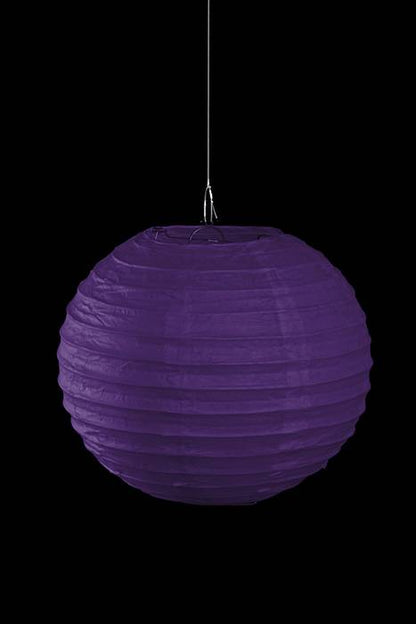 8&quot; Round Paper Lantern Purple