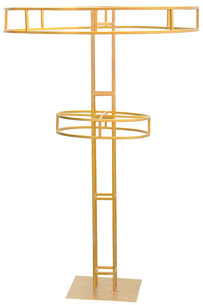 39.5" X 60" Floral Stand Gold
