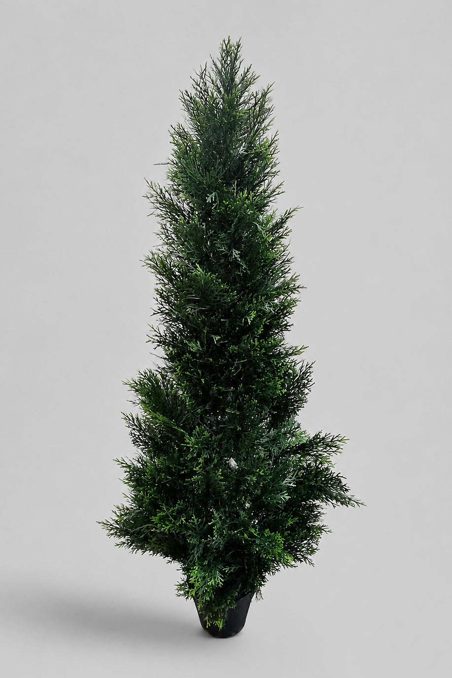 60" Uv Protected Cedar Topiary In Pot Green