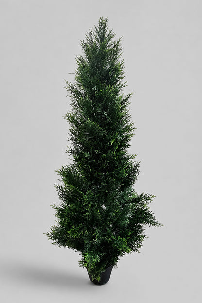 60" Uv Protected Cedar Topiary In Pot Green