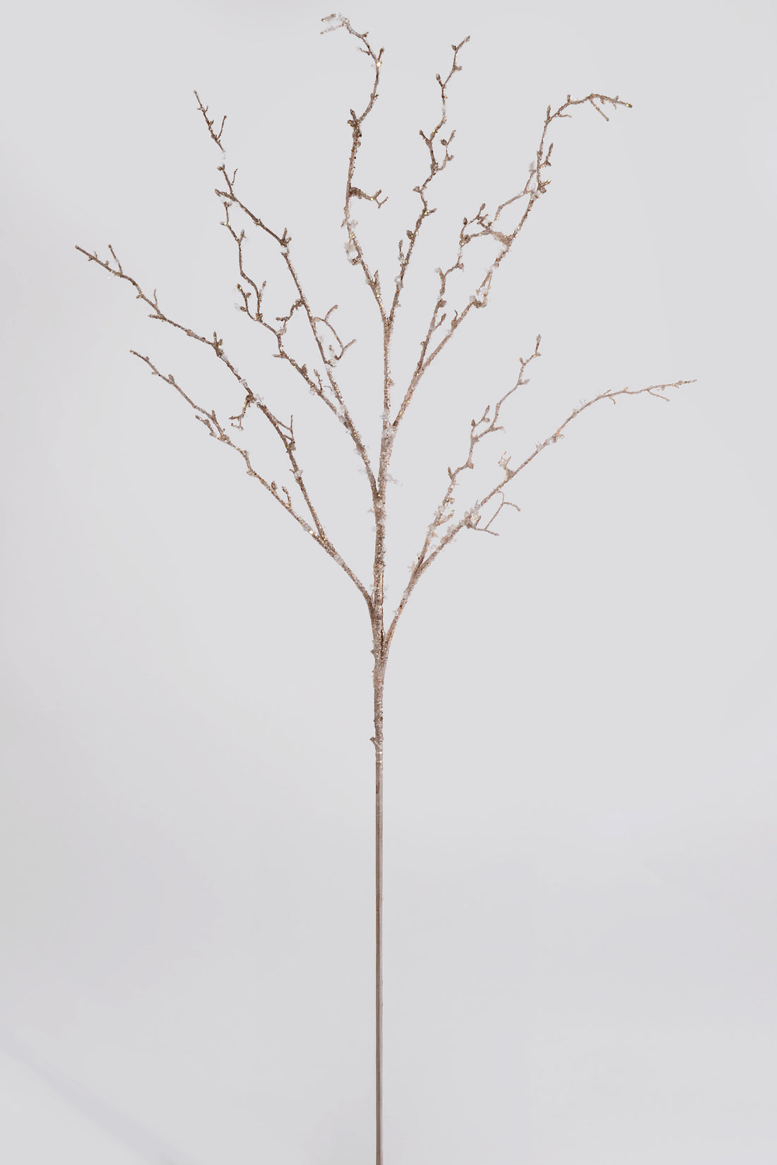 43" Plastic Glitter Iced Branch Champagne