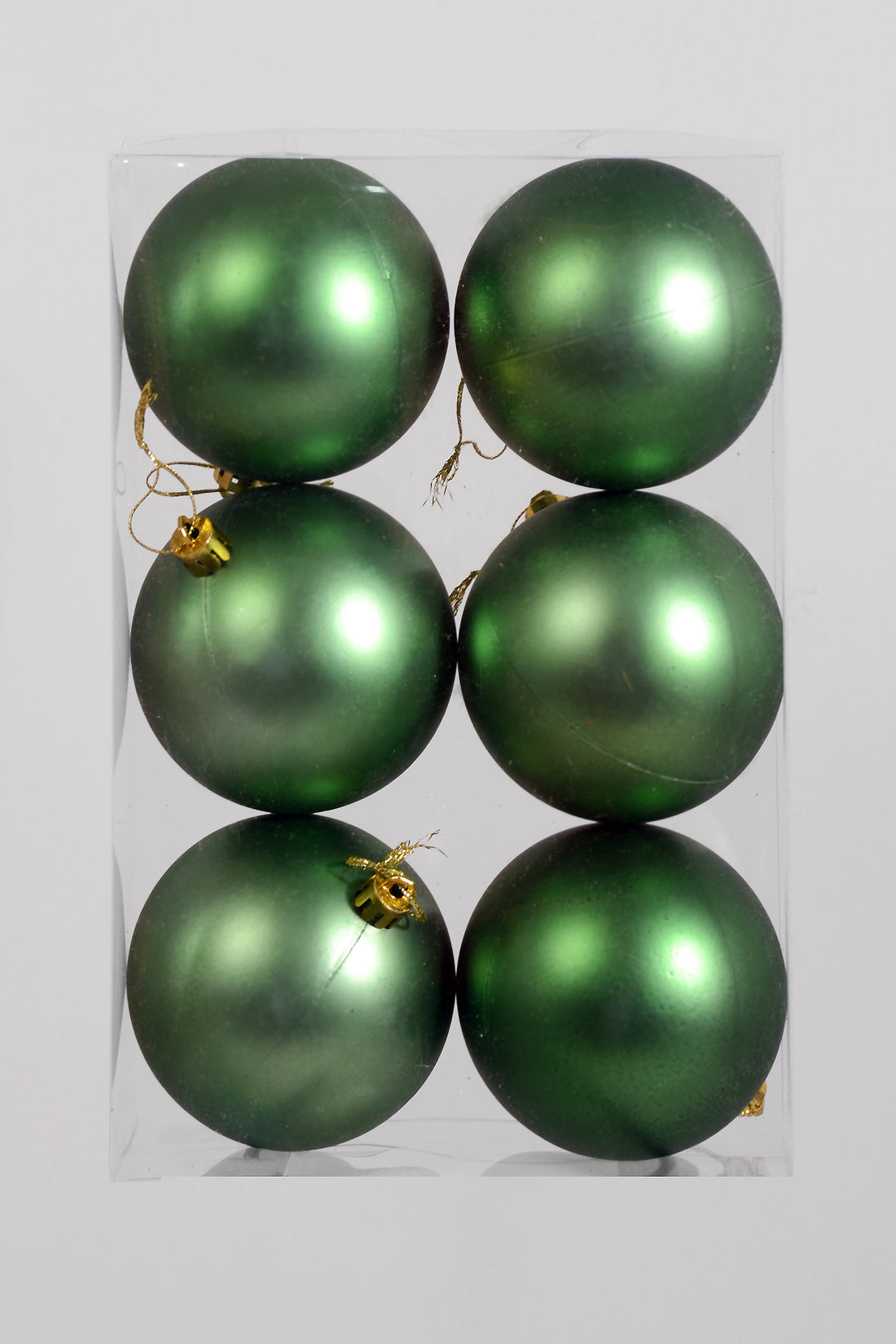 80Mm Matte Plastic Ornament Ball Sage