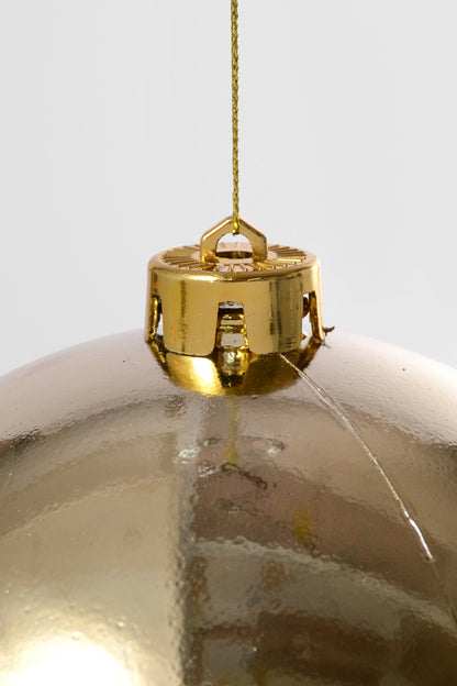 150Mm Shiny Plastic Ball Pale Gold