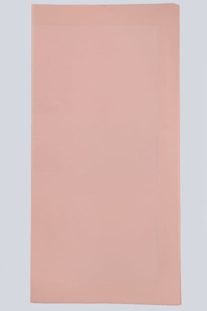 22.5" Flower Wrapping Paper W/Edge Blush Pink Pkg20