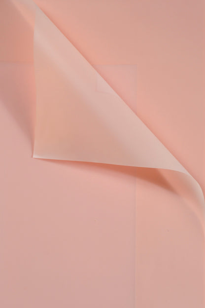 22.5" Flower Wrapping Paper W/Edge Blush Pink Pkg20