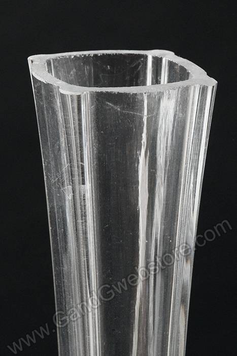 24" Eiffel Tower Glass Vase Clear