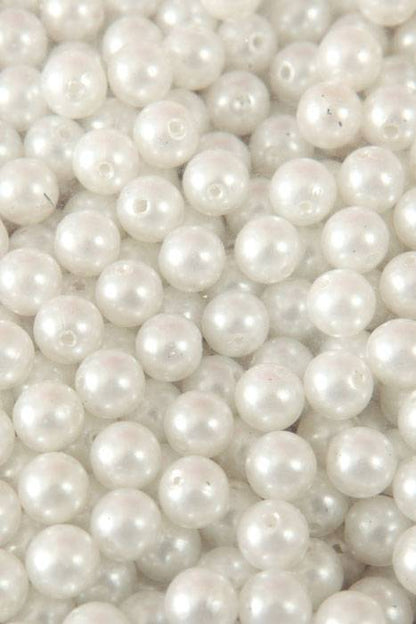 10mm Abs Pearl Beads White Pkg(500g)