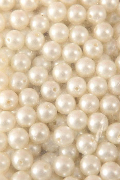 12mm Abs Pearl Beads Ivory Pkg(500g)