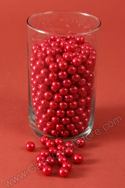 12mm Abs Pearl Beads Red Pkg(500g)