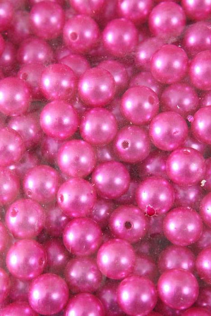 14mm Abs Pearl Beads Hot Pink Pkg(500g)