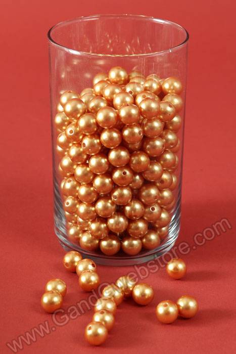 14mm Abs Pearl Beads Gold Pkg(500g)