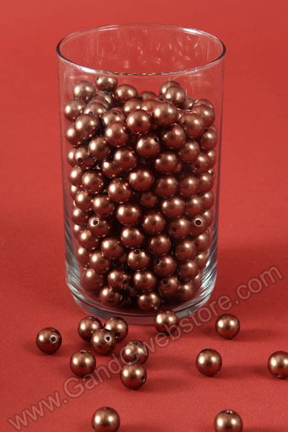 14mm Abs Pearl Beads Brown Pkg(500g)