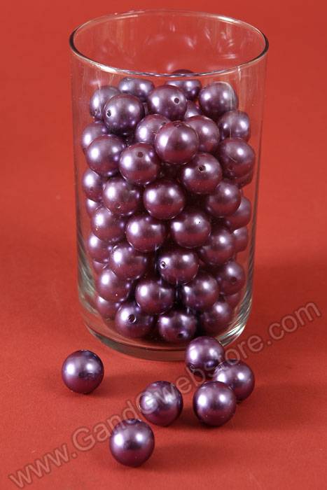 20mm Abs Pearl Beads Purple Pkg(500g)