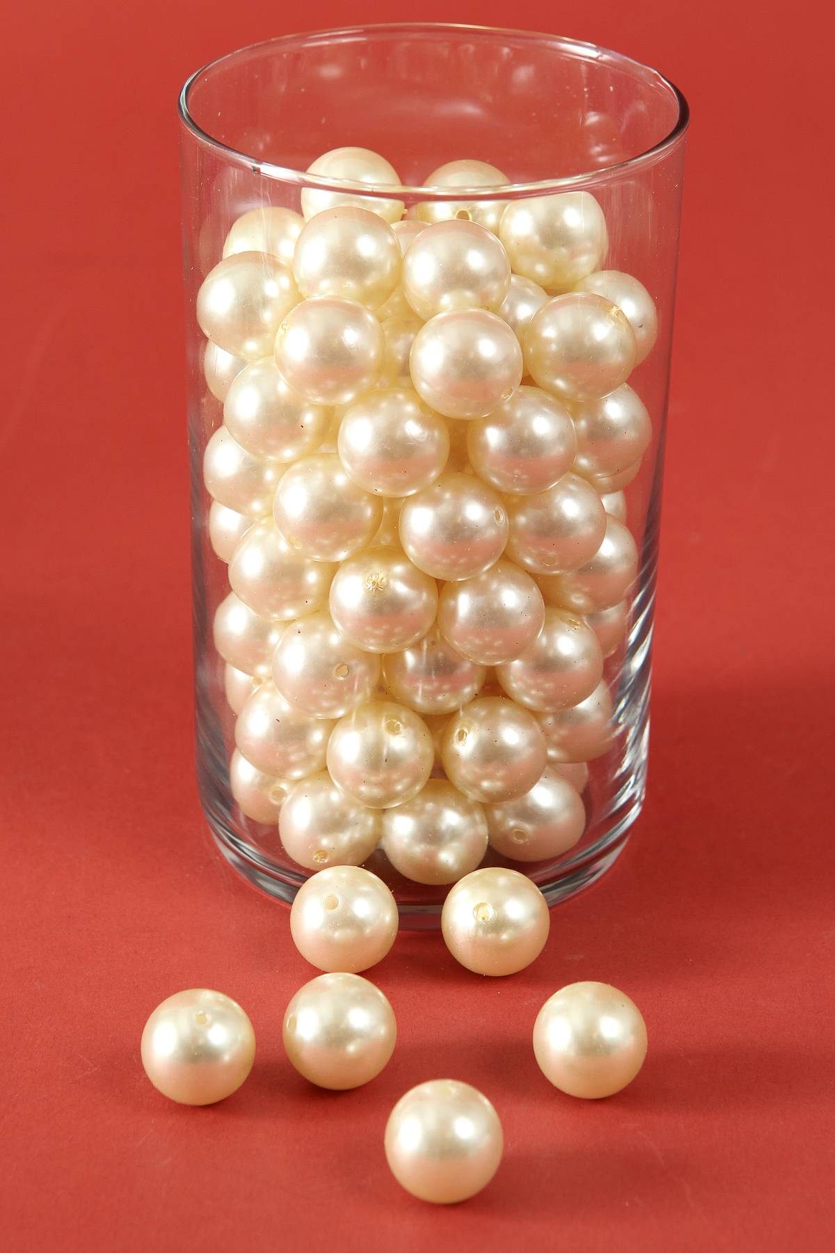 18mm Abs Pearl Beads Ivory Pkg(500g)