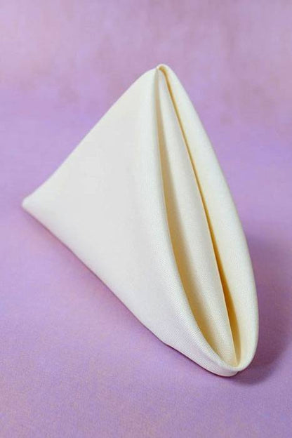 19" Cloth Napkin Ivory Pkg/12