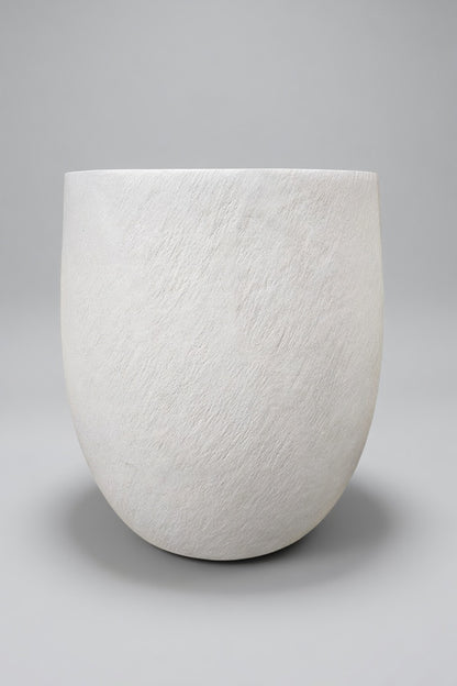 18" X 20" Round Pot White