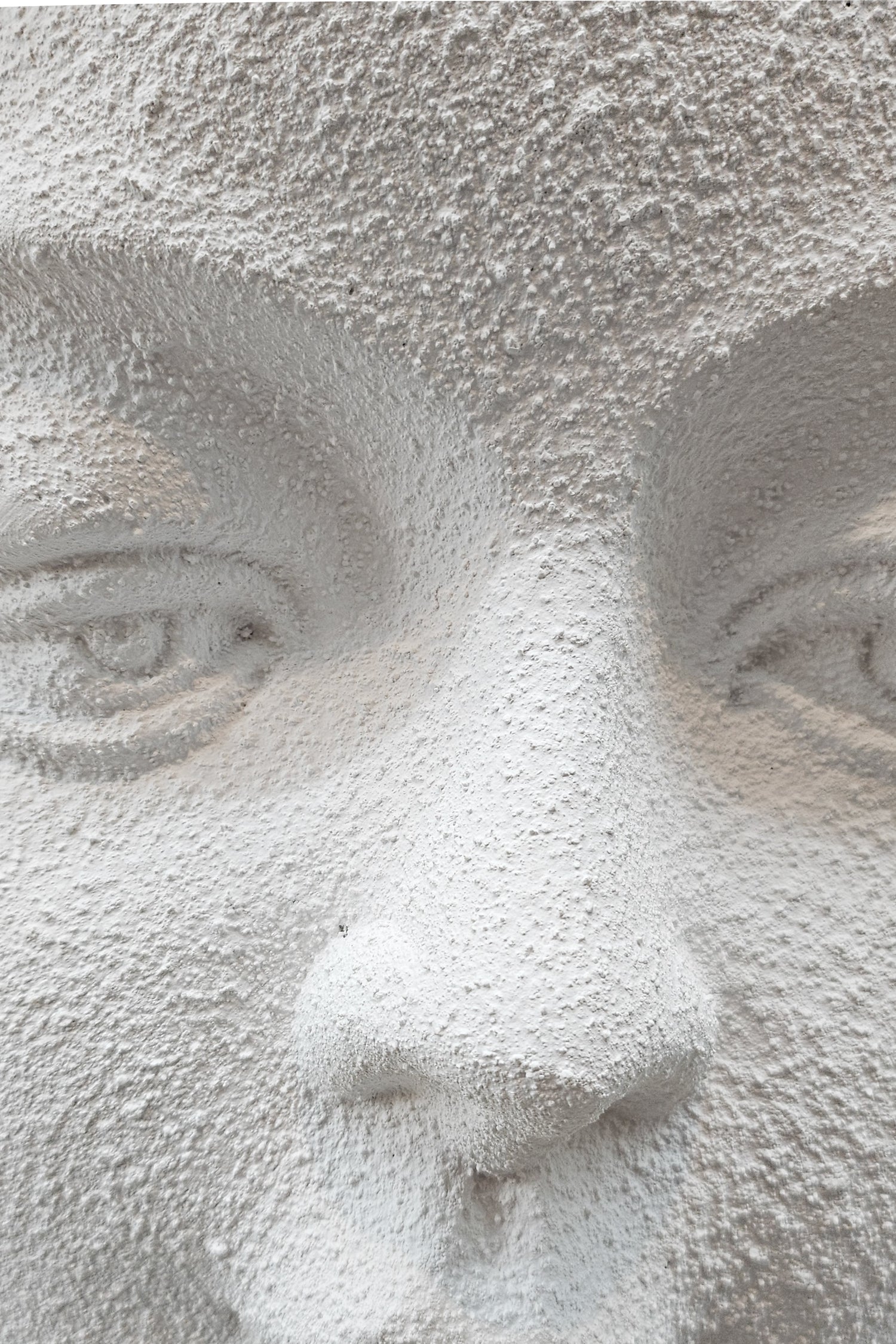 24" Human Head Vase White