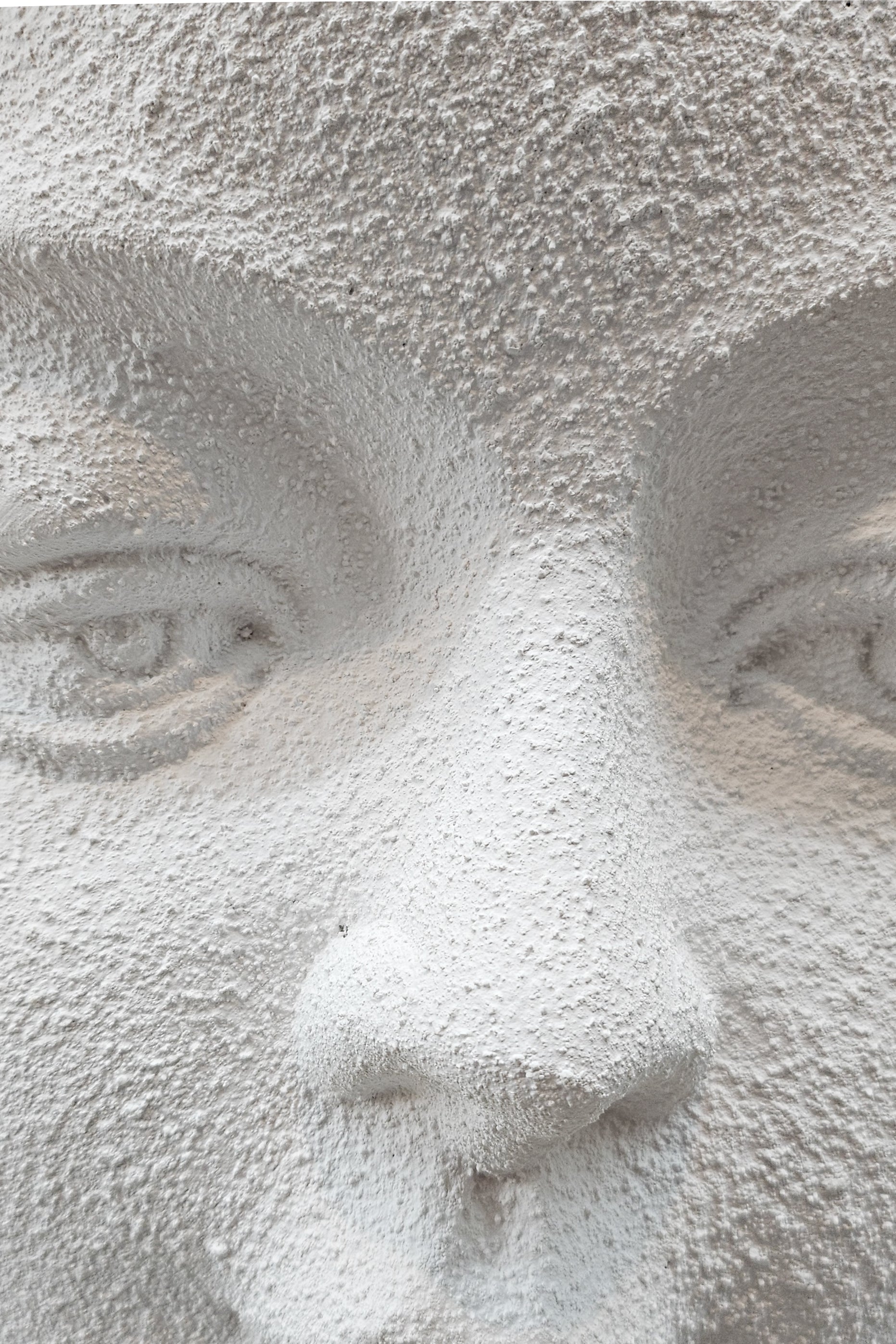 24" Human Head Vase White