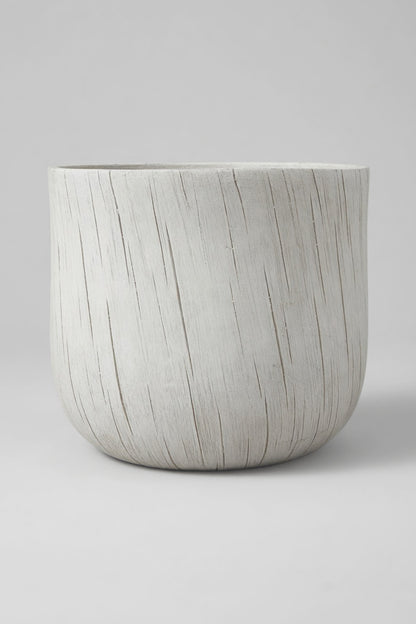 14.5" X 12.5" Round Pot Grey