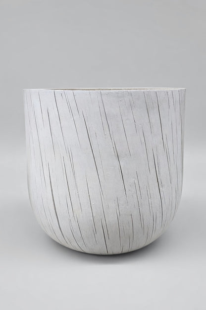 14.5" X 12.5" Round Pot Grey