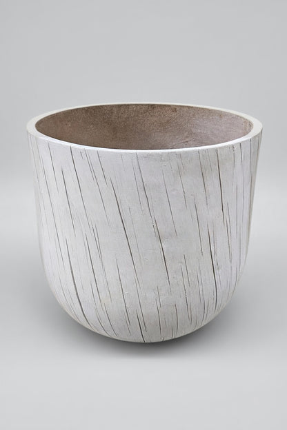 18" X 16.5" Round Pot Grey