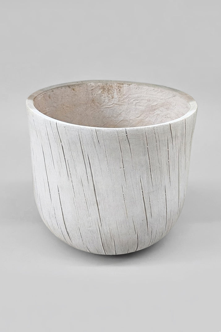 18" X 16.5" Round Pot Grey