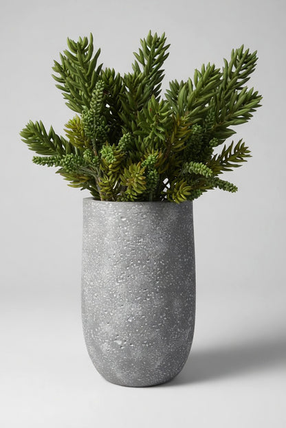 10.25" X 16.5" Round Pot Grey