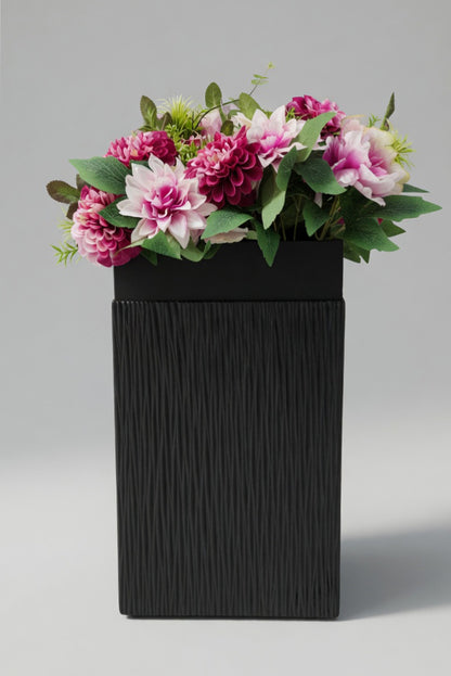 10.25" X 18" Square Pot Grey