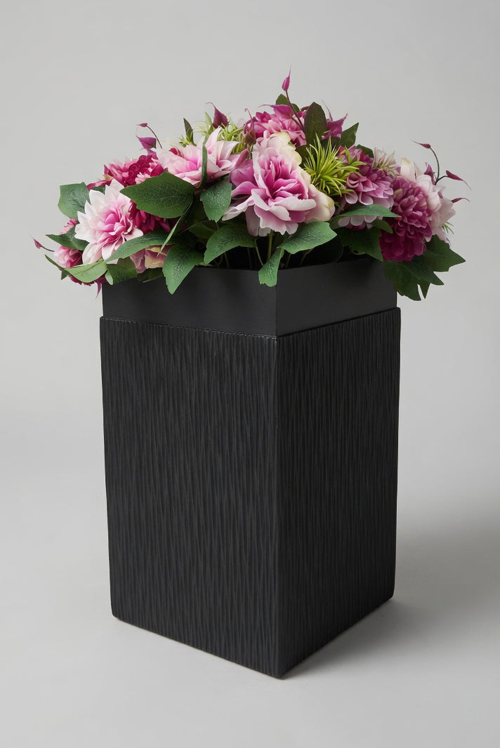 10.25" X 18" Square Pot Grey