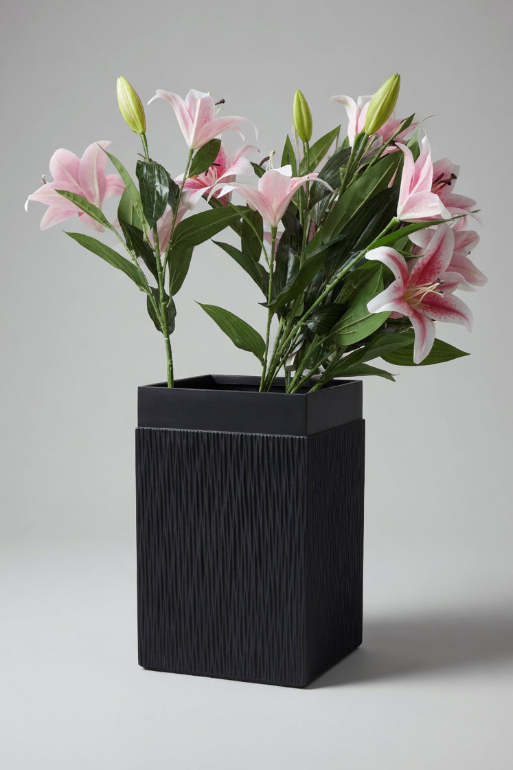 13" X 21.25" Square Pot Grey