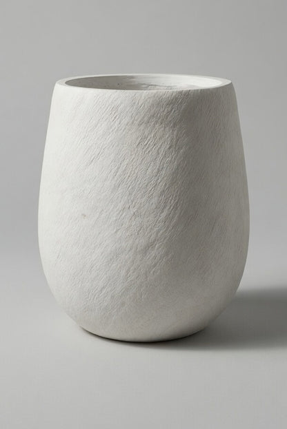 16.75" X 20" Round Pot White