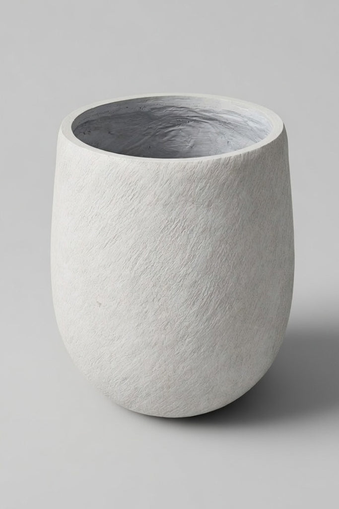 16.75" X 20" Round Pot White