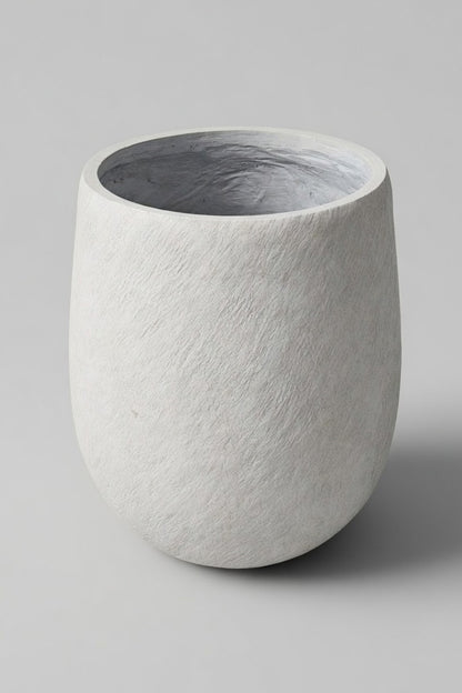 16.75" X 20" Round Pot White