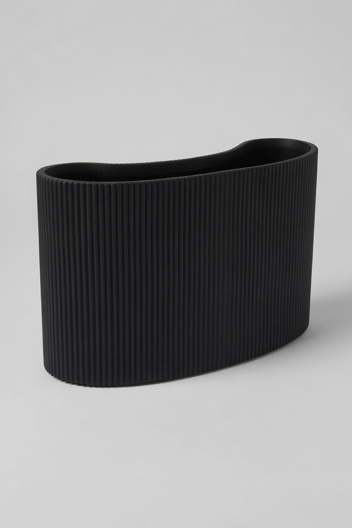 26"L X 16"H Wavy Long Planter Black