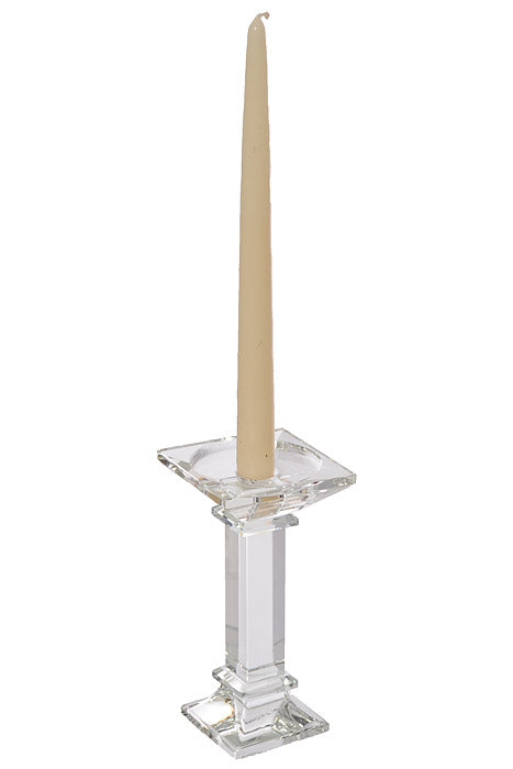 7&quot; Crystal Single Candle Holder Clear