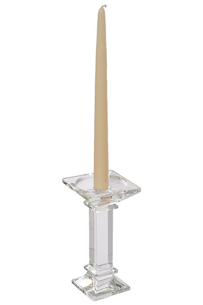 7&quot; Crystal Single Candle Holder Clear