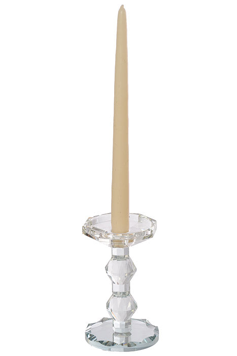 6&quot; Crystal Single Candle Holder Clear