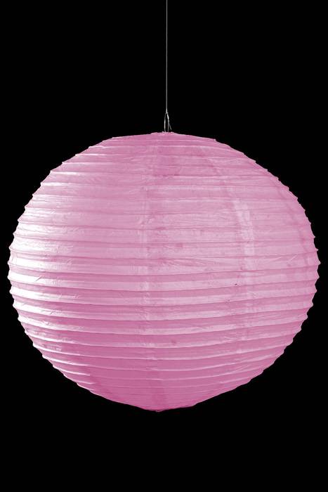 23&quot; Round Paper Lantern Pink