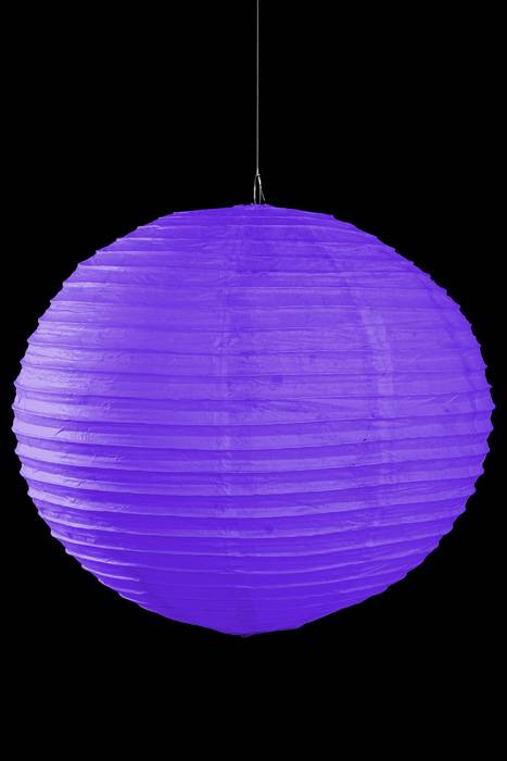 23&quot; Round Paper Lantern Purple