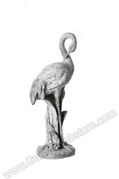 24" Resin Crane White