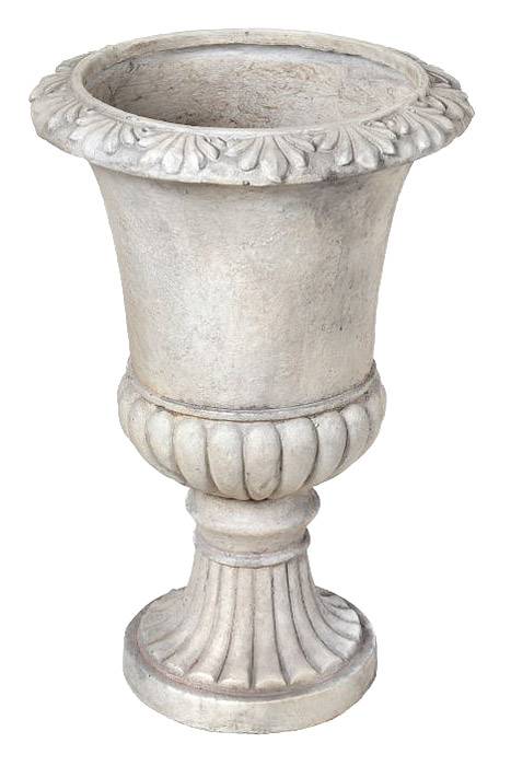 17"d X 25" Concrete Fleur Urn Anwt