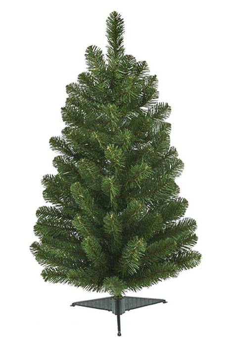 3ft Deluxe Oregon Fir Tree W/50 Clear Light Bulbs Green