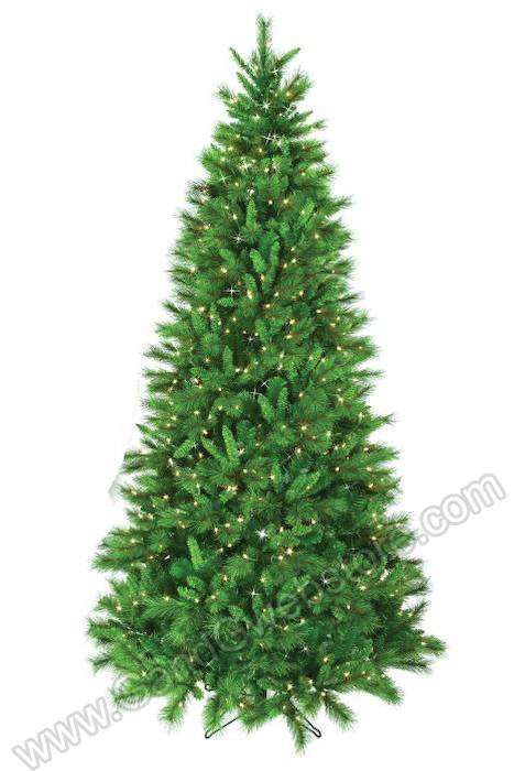 10ft Belgium Mix Tree W/1050 Clear Lights Green