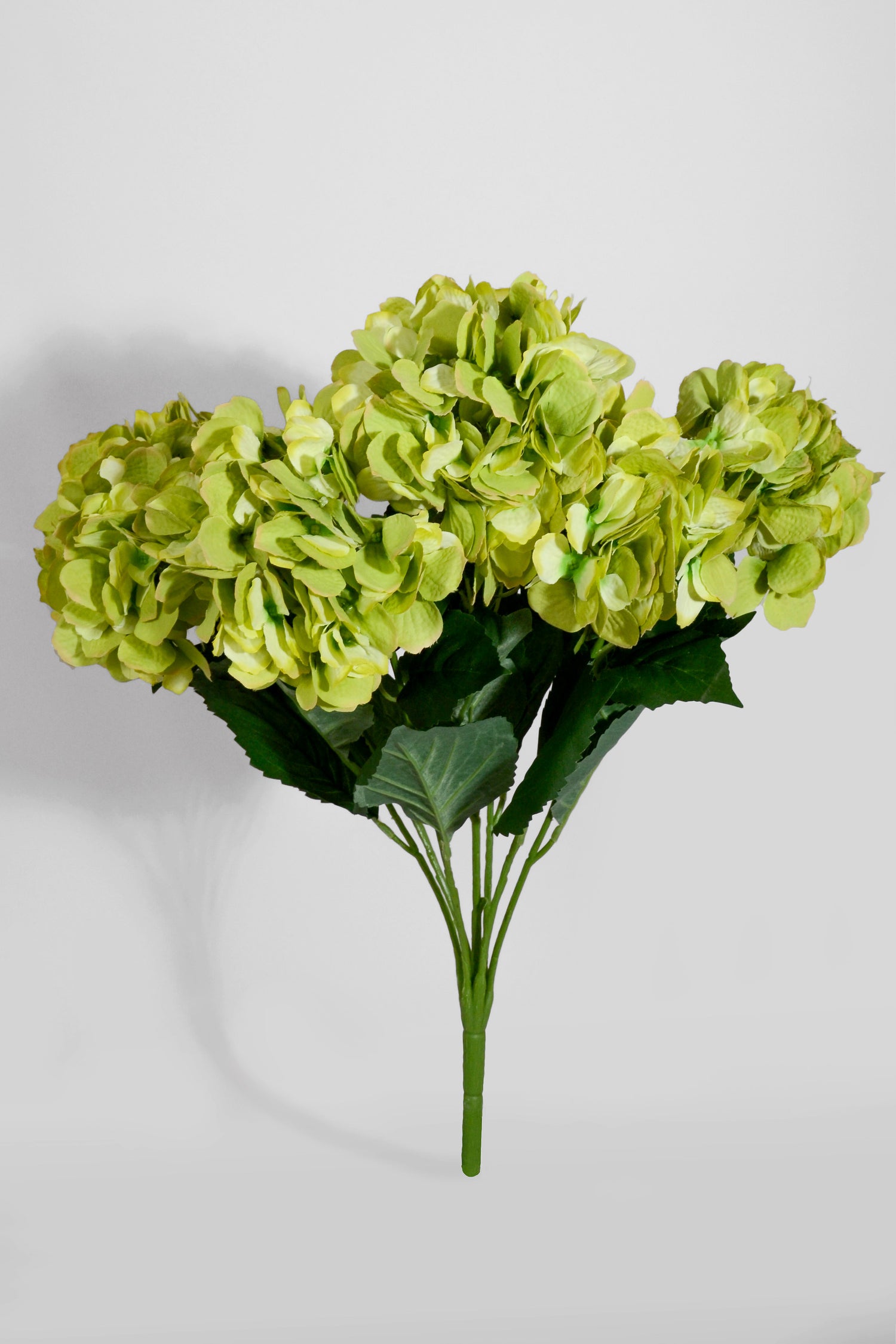 22" Silk Hydrangea Bush Green