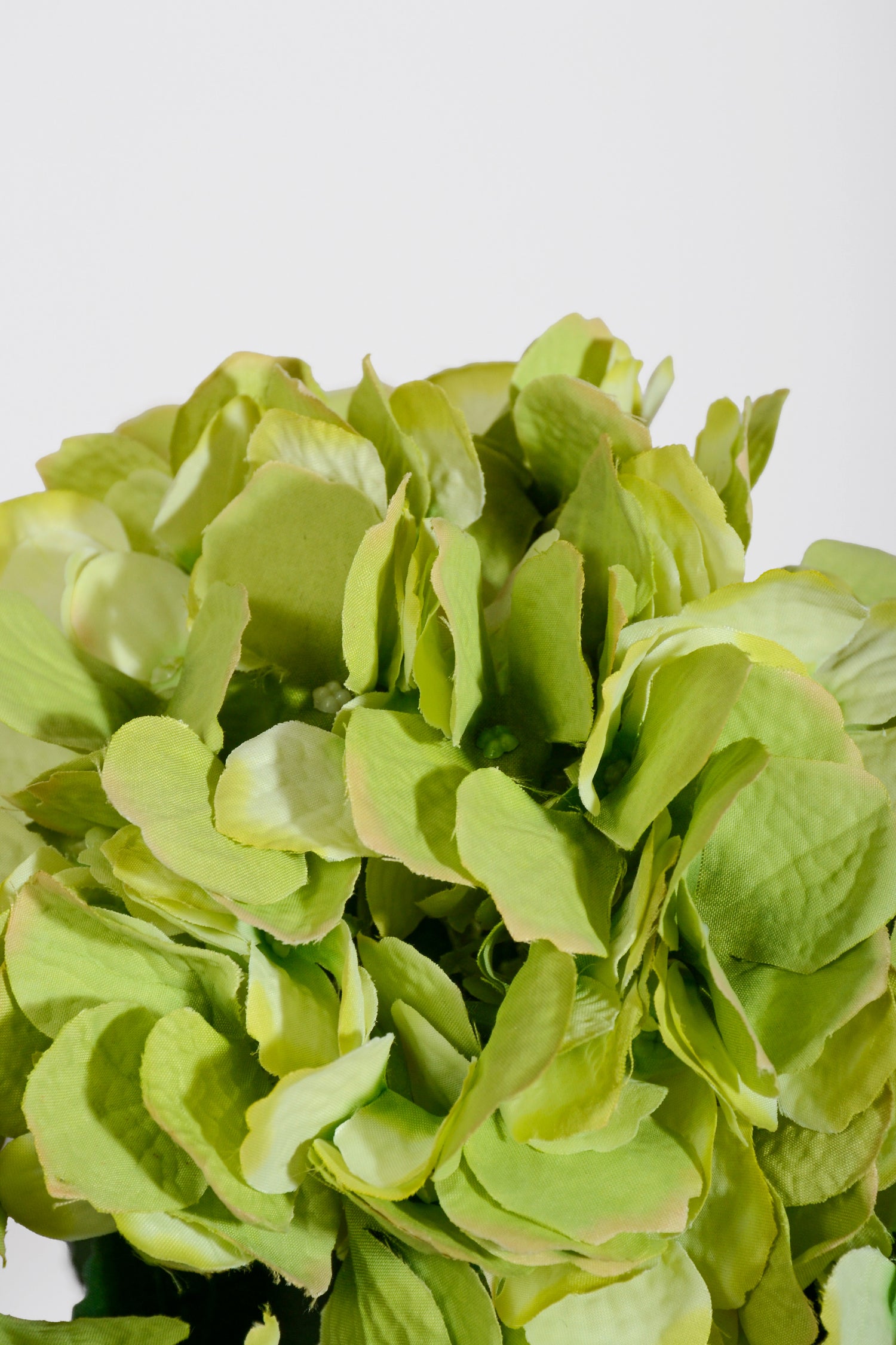 22" Silk Hydrangea Bush Green