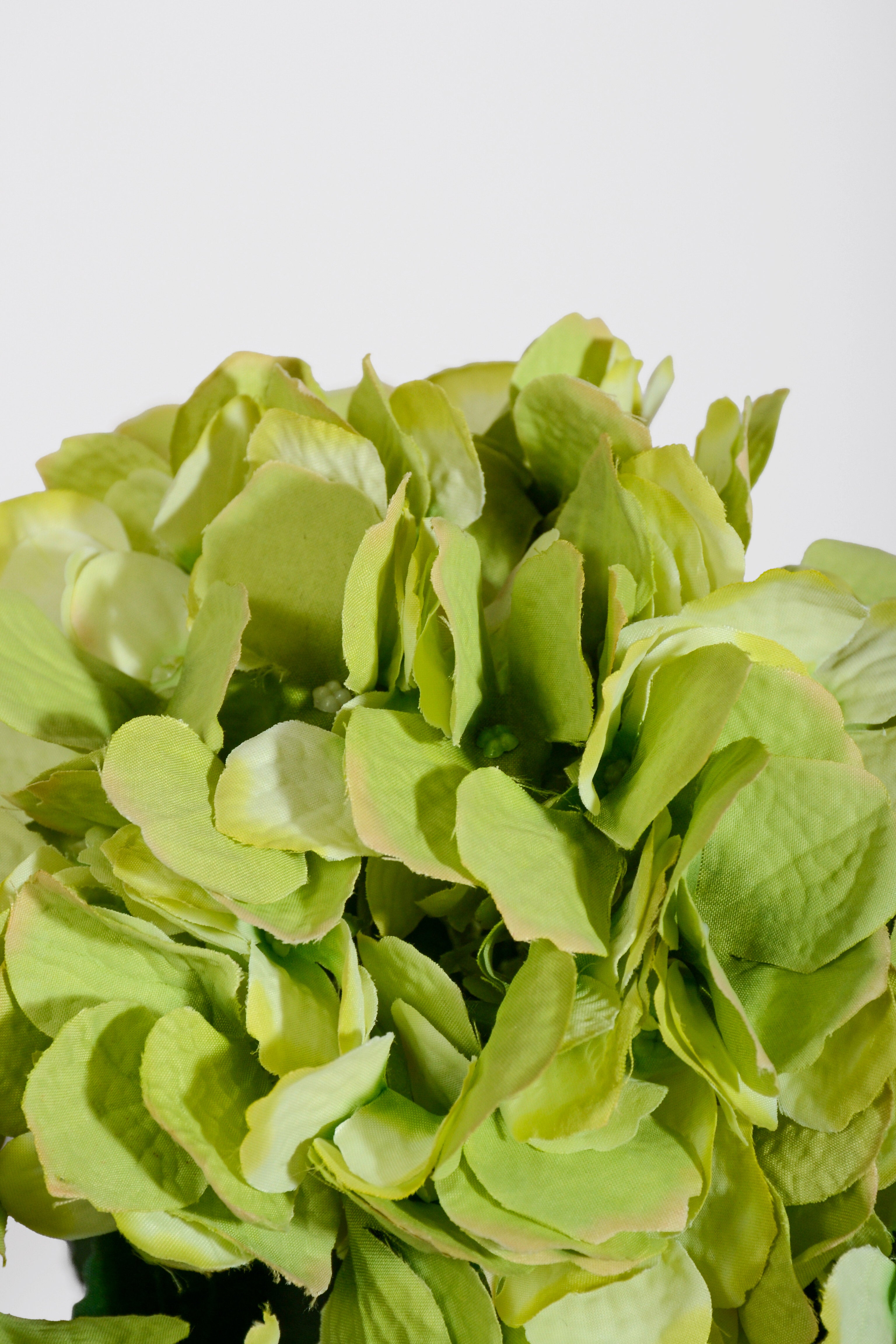 22" Silk Hydrangea Bush Green